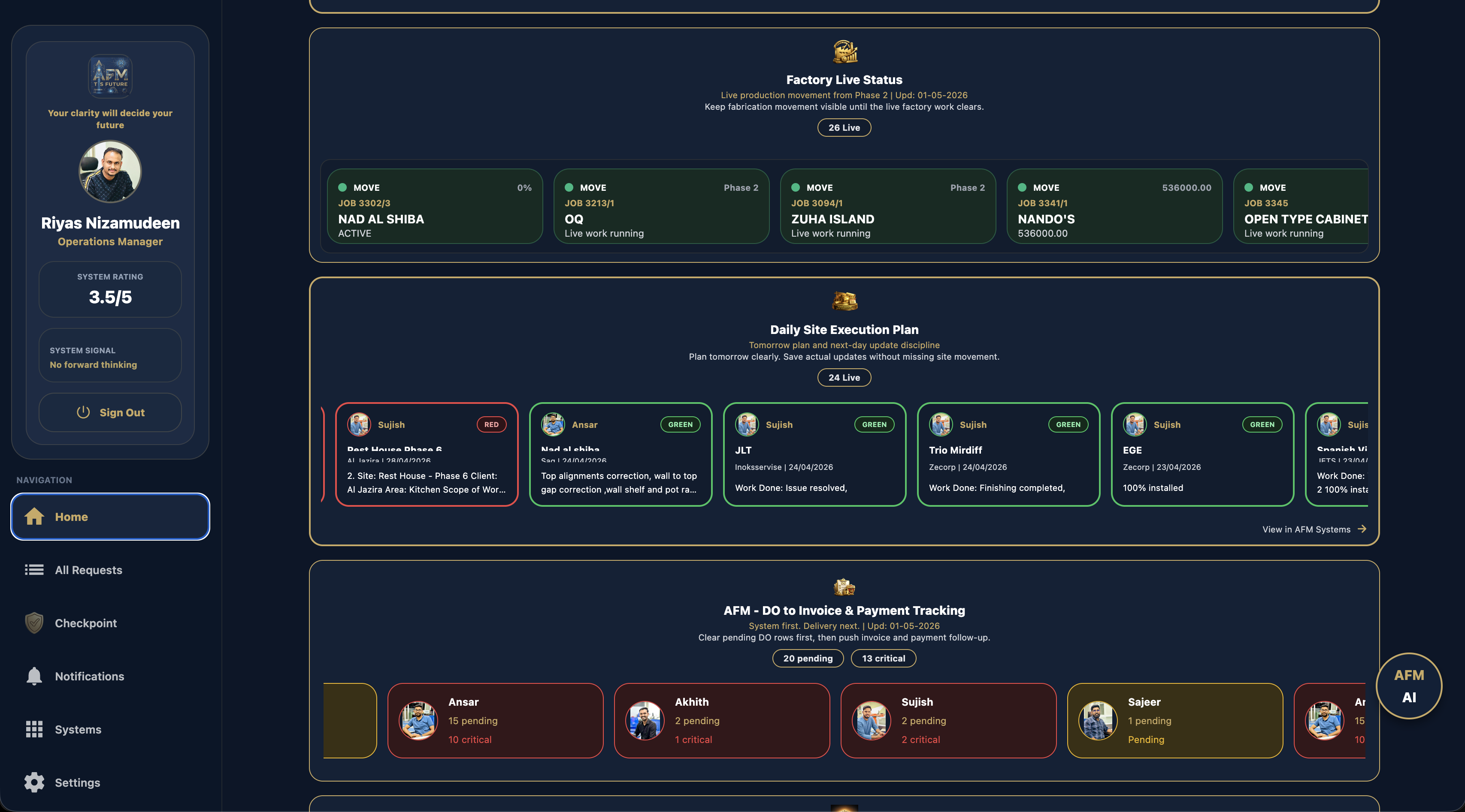 Web Dashboard Interface 8
